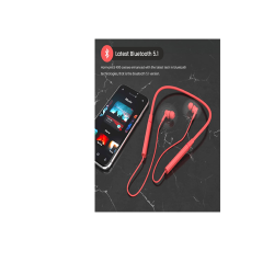 Portronics Harmonics 400 Bluetooth Wireless Sports Headset(Grey, Red)