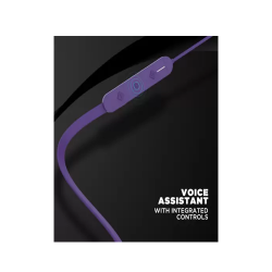 boAt Rockerz 255 Bluetooth Headset  (KKR Thunder Purple, In the Ear)